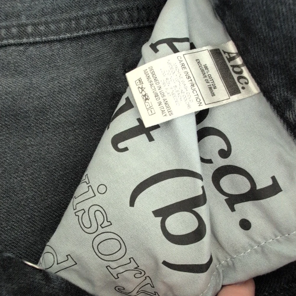 NWT Advisory Board‎ Crystals Abcd Jeans Faded Black Straight Leg Denim 30 Italy